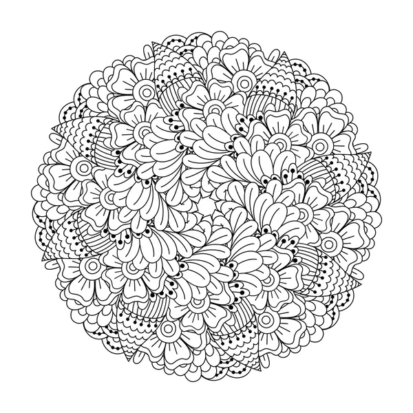 Boyama kitabı için yuvarlak öğe.