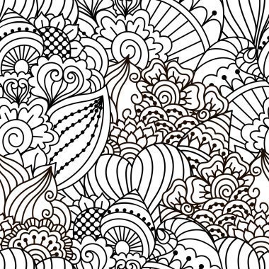 Kusursuz siyah beyaz desen.