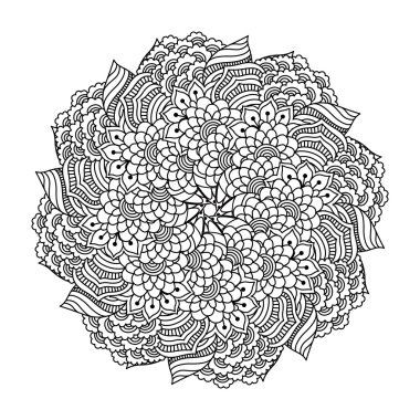 Boyama kitabı için yuvarlak öğe.