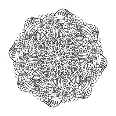 Boyama kitabı için yuvarlak öğe.