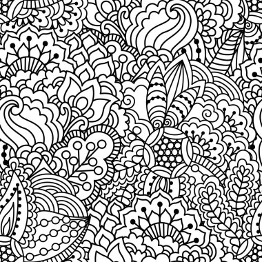 Kusursuz siyah beyaz desen.