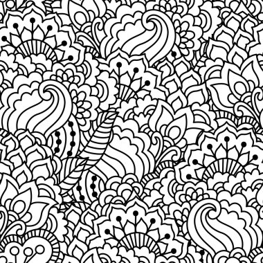 Kusursuz siyah beyaz desen.