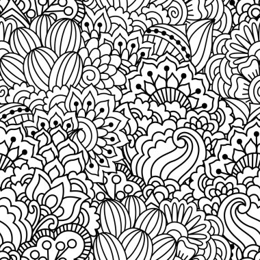 Kusursuz siyah beyaz desen.