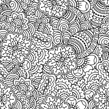 Kusursuz siyah beyaz desen.