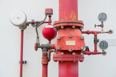 Endüstriyel yangın koruma sistemi.