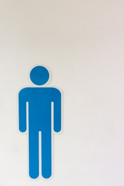 Erkekler access tuvalet, tuvalet sembolü için imzalar.