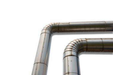 Köşe buhar boru hattının sanayi için.