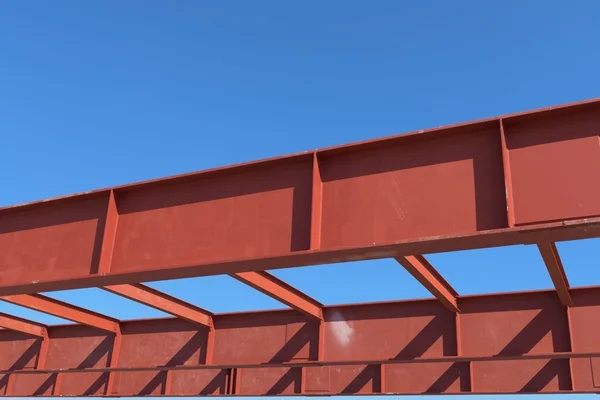 Vermelho de estrutura de aço . — Fotografia de Stock