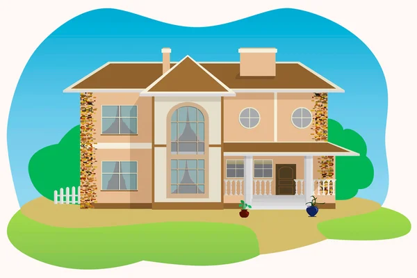 Büyük pencereler ile şık yazlık