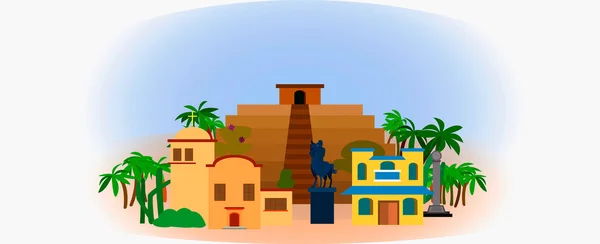 Latin Amerika'da antik tapınak görünümünü