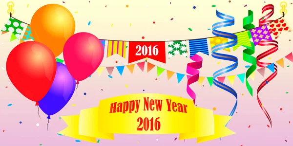 Bayraklar, tinsel ve konfeti