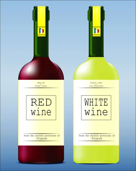 İki şişe Fransız şarap