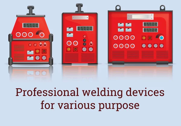 Üç kaynak makineleri kümesi