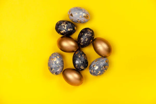 Huevos Pascua Carrito Preparándose Para Concepto Pascua — Foto de Stock