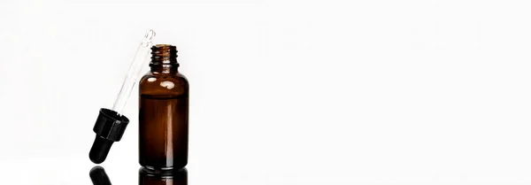 Arc Bőr Testápolás Koncepció Egészséges Természetes Kozmetikumok Sötét Üvegben Újrahasznosítható — Stock Fotó
