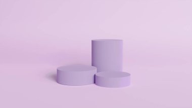 Premium podyum, kauçuk, kil, cam ve terrazziden yapılmış. Ürünler ve kozmetik sunumu için boş podyumun soyut arkaplanı