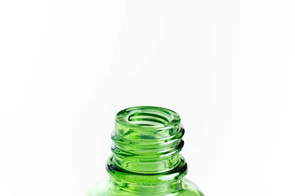 Botellas Vidrio Con Pipeta Producto Belleza Natural Hialurónico Transparente Concepto — Foto de Stock