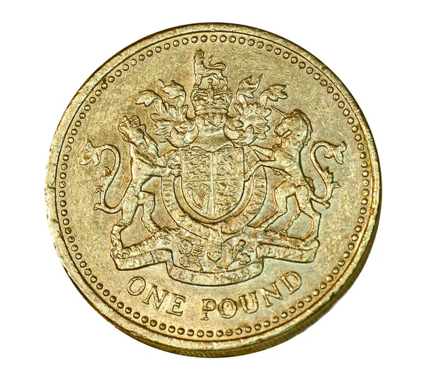 イギリス1ポンド硬貨2014年 — ストック写真