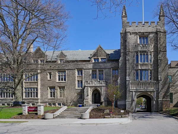 Hamilton Canadá Edificio Estilo Gótico Más Antiguo Universidad Mcmaster Típico —  Fotos de Stock