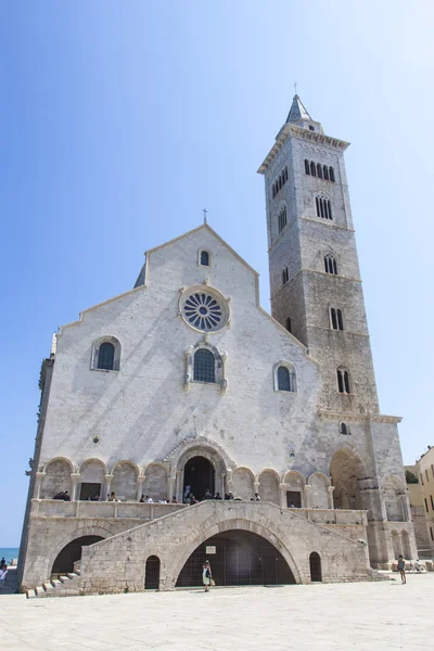 Cathedral of Trani on the sea in the province of Bari — Stock Photo, Image