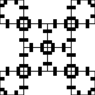 Soyut fütüristik geometrik arka plan. Modern siyah desen grafiği