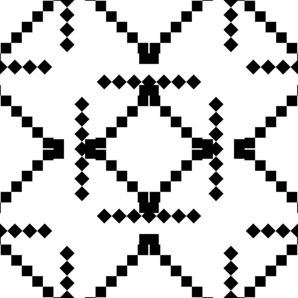 Modern Geometri Şablonu Siyah Beyaz Soyut Arkaplan Moda Baskı Tek — Stok Vektör