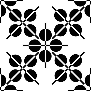 Modern geometri şablonu, siyah ve beyaz soyut arkaplan, moda baskı, tek renkli retro doku