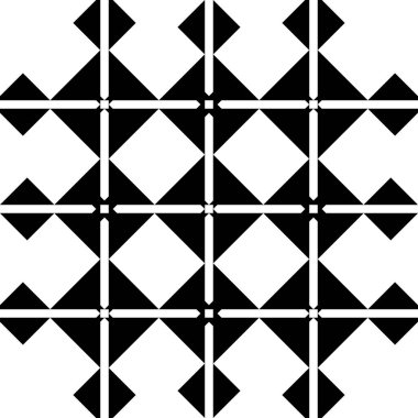 Geometrik kalıp, retro biçimi tek renkli vektör arkaplanı