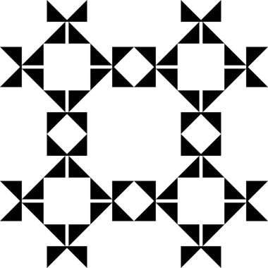 Vektör siyah ve beyaz desen. Moda tasarımı.