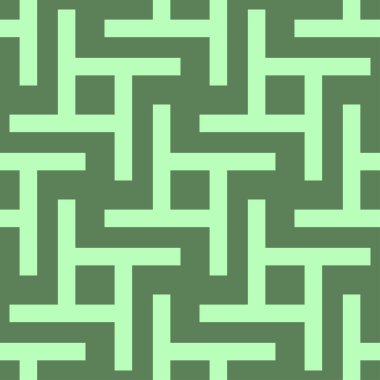 Koyu yeşil arka planda açık yeşil desen. Yazdırma tasarımı.