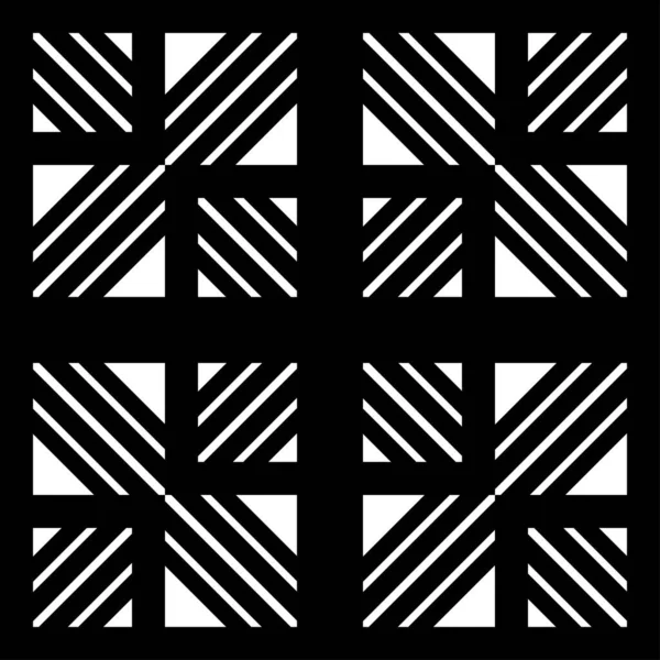 Padrão Geometria Moderna Fundo Abstrato Preto Branco Impressão Moda Textura —  Vetores de Stock