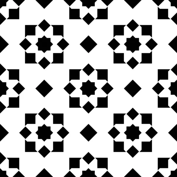 Geometric Pattern Monochrome Elements Vector Abstract Background — Stock Vector