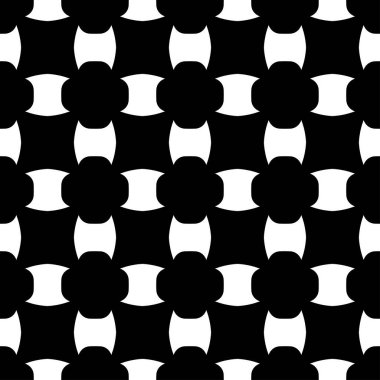 Siyah desen, beyaz arkaplanda zarif bir dinamik