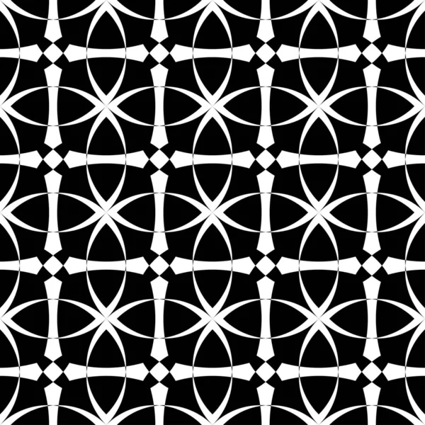 Stilvolles Muster Mit Schwarzem Muster Auf Weißem Hintergrund Kreativer Stilvoller — Stockvektor