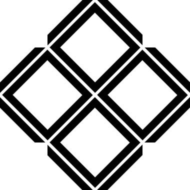 Beyaz arkaplanda siyah desen var. Tekstil ögesi.