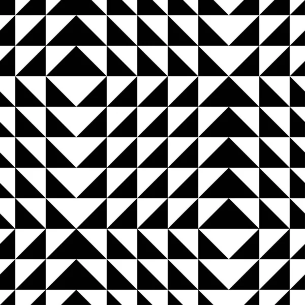 Černý Vzor Trojúhelníků Dekorativní Grafika — Stockový vektor
