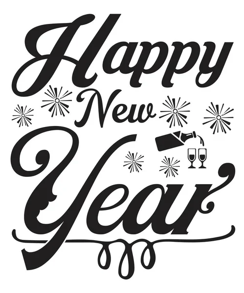 Happy New Year Shirt Design — Stock Photo, Image