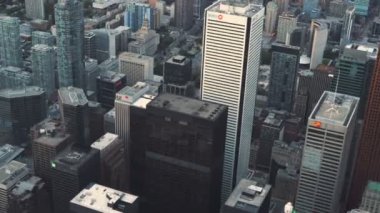 Toronto, Kanada, Video - Torontos Finans Bölgesinin Hava Görüntüsü