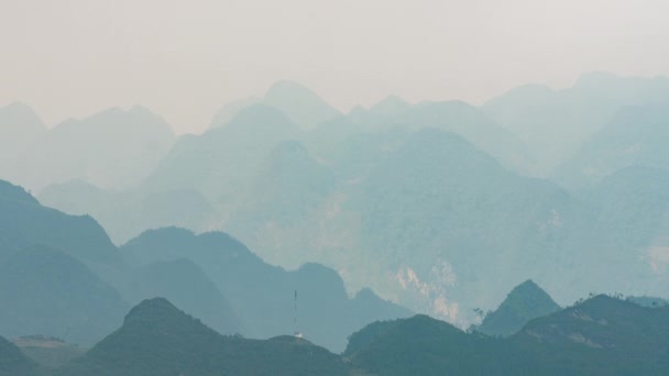 Ha Giang Valley, Vietnã, Timelapse Ha Giang Moutains close up — Vídeo de Stock