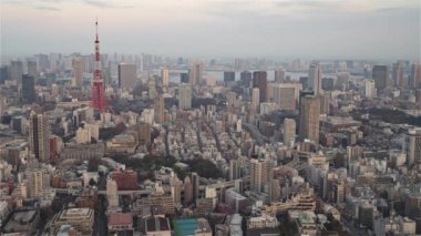 Tokyo, Japonya, Timelapse - Tokyo, Mori Müzesi 'nden gece gündüz yükselişe geçti