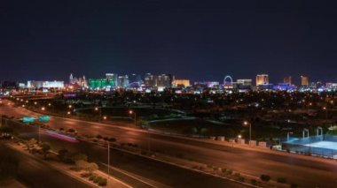 Las Vegas, ABD, Timelapse - Geceleri şehir