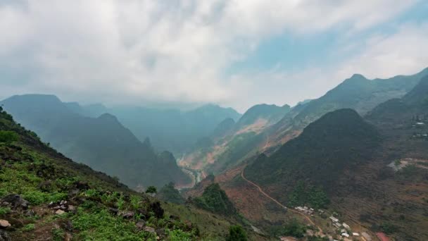 4K Zeitraffer-Sequenz von Ha Giang Valley, Vietnam - Ha Giang Valley — Stockvideo