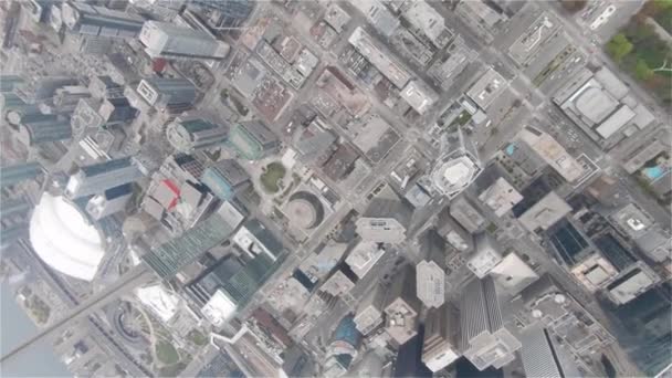 Toronto, Canadá, Aérea - Vista panorámica sobre el centro de la ciudad — Vídeo de stock