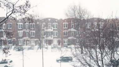 Montreal, Kanada, Video - Quebec Sokağı büyük bir kar yağışı sırasında en büyük şehir
