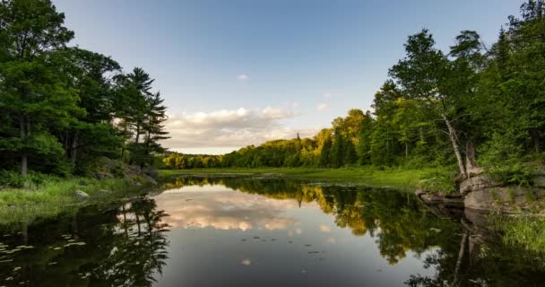 Killarney Provincial Park, Canada, Timelapse - Reflection on the lake — Stock Video