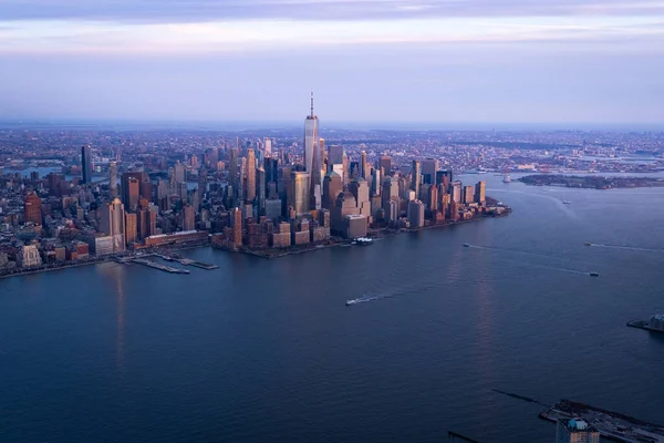 Bajo Manhattan en Nueva York — Foto de Stock