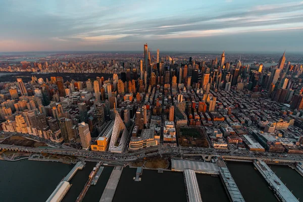 Bajo Manhattan en Nueva York — Foto de Stock