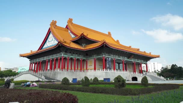 Taipei, Taiwan, video in tempo reale - La National Concert Hall durante il giorno — Video Stock