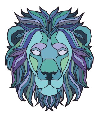 Aslan'ın baş illüstrasyon