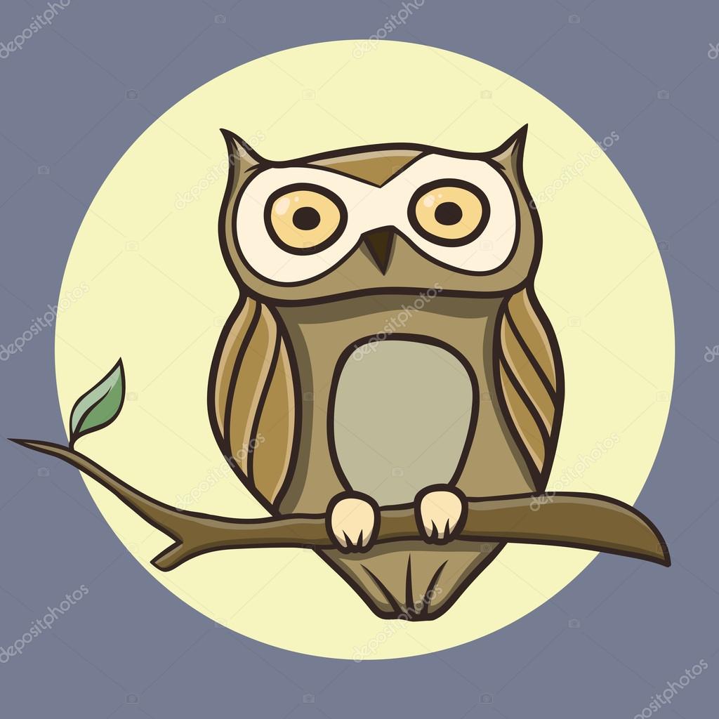 Vector doodle uil — Stockvector © icore #84560964